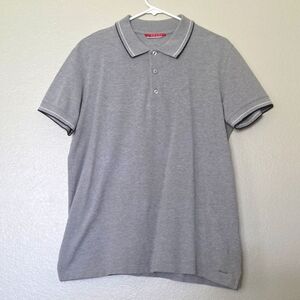 Prada Men's Gray Polo Shirt, XL, Excellent Condition